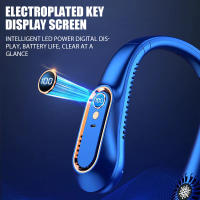 Ventilador de cuello colgante con pantalla Digital, Ventilador eléctrico sin aspas, banda para el cuello, Mini enfriador de aire portátil, recargable por USB - details 6