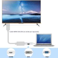 Adaptador 4-en-1 Mini DisplayPort a HDMI VGA DVI Para Apple Macbook pro Air Mini Thunderbolt 2 Cable De Audio Compatible Con HDMI 1.4 Para Computadora Monitor Proyector Televisión - details 2