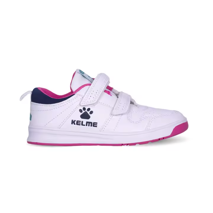 KELME Zapatillas NIÑA COMBA VUELTA AL COLE VELCRO blanco ROSA - 1
