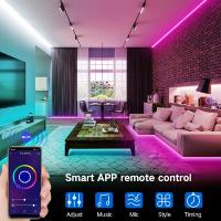 Tira De Luces LED RGB3535 24V/0.5A Control APP Con Remote De 24 Teclas Sync Musica 105Pies/32M Decoración De Fiestas 16 Lámparas Por Metro - details 3