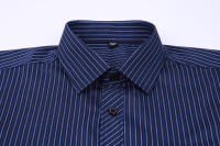 Camisa De Negocios Casual Para Hombre Tallas Grandes 9XL 8XL 7XL 6XL 5XL Cuello En V Malla Larga Manga Estilo Clásico Rayada Para Eventos Sociales Y Viajes - details 8