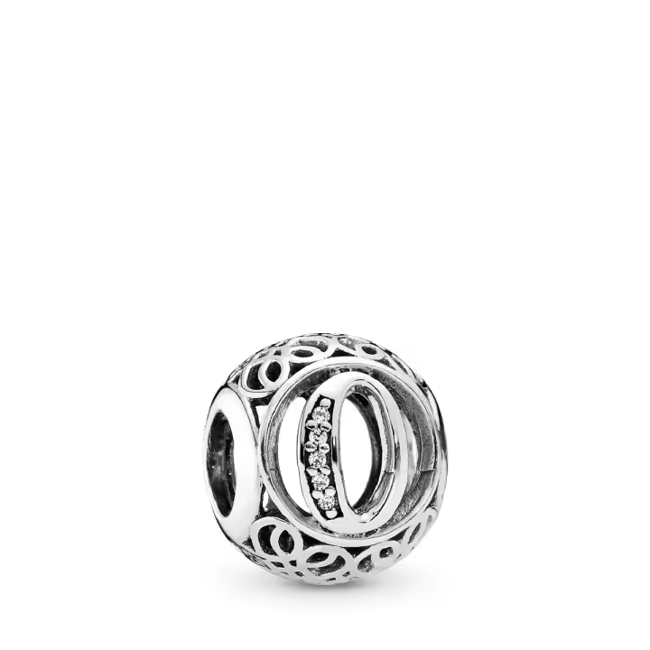 Charm Pandora Vintage Letra O - 1