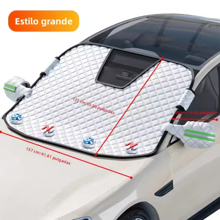 SEAMETAL Cubierta De Ventanilla De Coche Anticongelante Magnética Universal Protector Solar Exterior Impermeable Para Todas Las Estaciones - 1