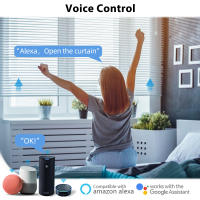 Interruptor De Cortina Inteligente LoraTap Tuya Smart Life Botón Empuñadura 80*80 Motor Eléctrico Compatible Con Alexa Y Google Assistant - details 0