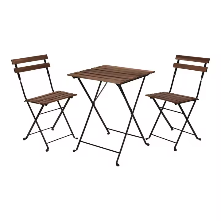 SET JARDIN MESA Y DOS SILLAS MADERA ACACIA - 1