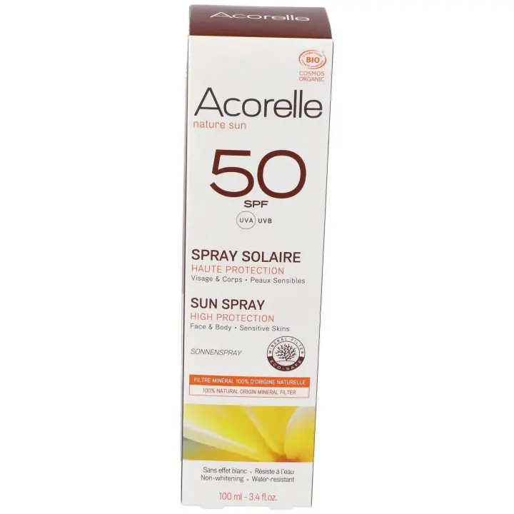 Acorelle Spray Solar Piel Sensible Spf50 100Ml - 1