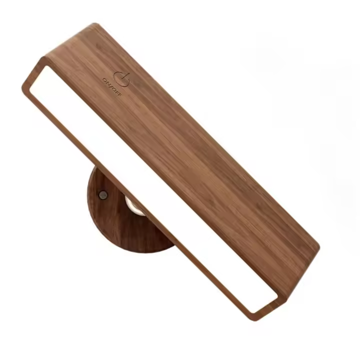 Lámpara de Pared LED, Aplique Pared Interior, Lampara Pared 360 ° Regulable Swivel with Katería de 2000mAh, Carga USB, Control TáCthil, Lampara de Pared Magnetica, Luz Mesita de Noche - 1