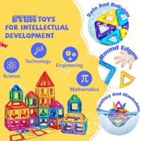 Bloques De Construcción Magnéticos De Tamaño Grande Juguetes STEM Educativos Set De Construcción Aprendizaje Regalo De Cumpleaños Y Navidad Para Niños - details 4
