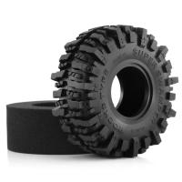 4PCS Neumáticos De Goma Para RC Crawler 1:10 Axial SCX10 90046 AXI03007 TRX4 Redcat Gen8 Tamaño 118 MM 1.9" Color Rojo - details 5