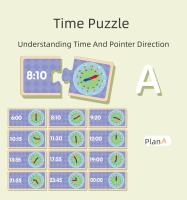 Reloj Montessori Para Enseñar La Hora Set De Actividades De Aprendizaje Temprano Moverable Educational Resources Reloj De Hora Para Niños - details 2