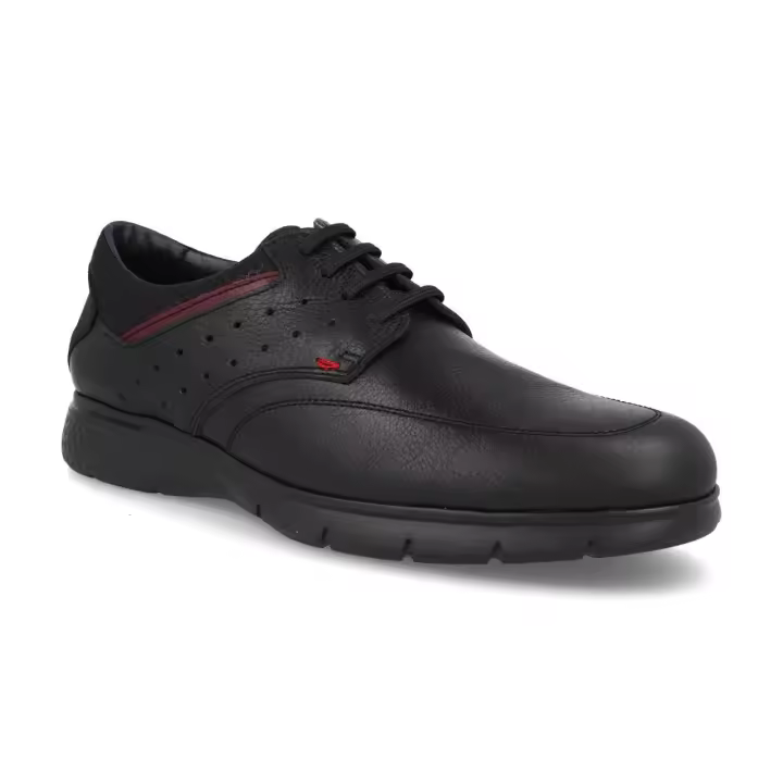 Mº3391 - DJ SANTA ZAPATOS DE HOMBRE  COLORES : NEGRO  TALLAS: 39 AL 46  CORTE EXTERIOR: PIEL  FORRO INTERIOR: TEXTIL  PLANTILLA: TEXTIL / EXTRAIBLE  ALTURA TACÓN / CUÑA : 3 CM.  PISO : SINTÉTICO - 1
