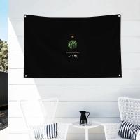 Bandera De Polyester Para Exteriores Con Cuatro Agujeros Estilo Aesthetic De Celtic Fc Decoración De Habitación Y Exterior - details 5