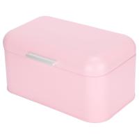 Caja De Almacenamiento Para Pan Rosa En Hierro Organizador Retro No Tóxico Accesorios De Cocina Contenedor Para Pan - details 6