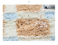 Alfombra De Baño Geométrica Tufting Suelo Suave Para Dormitorio Y Sala De Estar Alfombrilla Aestética Moderna Y Sencilla Para El Hogar - details 0