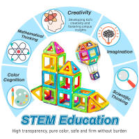 Bloques De Construcción Magnéticos STEM Grandes 30/100pcs Juguetes Educativos Para Aprendizaje DIY Regalo De Cumpleaños Navidad Y Año Nuevo Para Niños De 4-6 Años - details 4