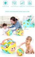 Juguete Para Bebé 10cm Juego De Catch Bola Juguetes Bendy Desarrolla La Inteligencia Recién Nacidos a 12 Meses Plástico Caminador De Bolas Campana Rattle Muñeca - details 1