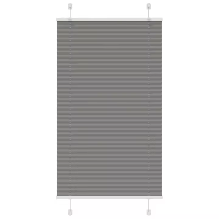 Estor Plisado Antracita 75x100 cm Tela Ancho 74,4 cm Poliéster - 1