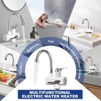 Grifo con calentador de agua instantáneo,Calentador de agua eléctrico instantáneo, Grifo LED de 360°, Grifo de agua fría y caliente para Caravana, Jardín Vegetal-A2 - details 2