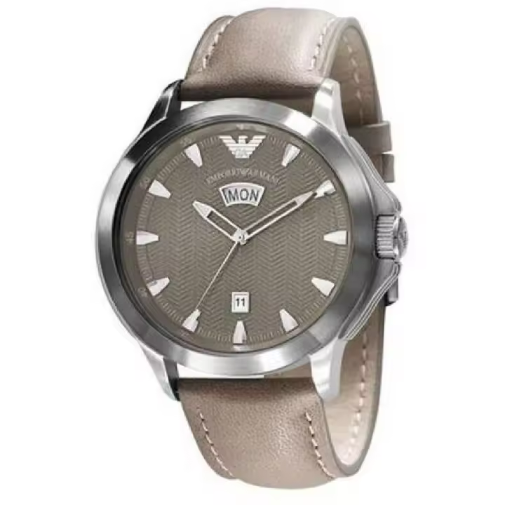 Armani Reloj Hombre AR0632 45mm Cuarzo Correa Cuero - 1