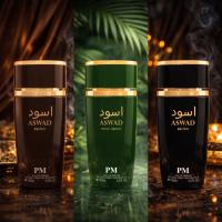 Pack 3 Perfumes Hombre ASWAD EDP 100ml Brown + Olive Green + Black Árabe Importado Larga Duración - details 1