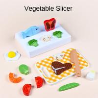 Juguete De Cocina De Madera Simulación Juguete Educativo Montessori Para Niños Juguetes De Alimentos Cortables Regalo Para Niños Edad 3-6 - details 0