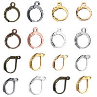 50pcs Gancho Para Pendientes De Color Oro Herramientas De Bajo Costo Para Fabricación De Joyería DIY Anillo Base De Metal Para DIY - details 0