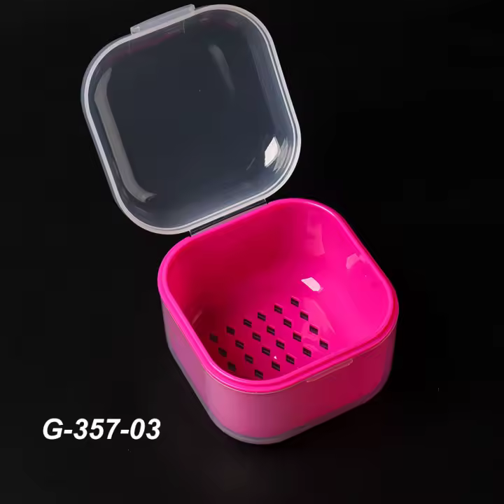 Caja Portátil De Desinfección Para Brocas De Arte De Uñas Y Cabezales De Molienda Herramienta De Estérilización Manicura Material Plástico Tamaño Único - 1