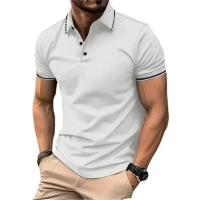 Camisa Polo Para Hombre De Manga Corta Verano Transpirable Basic Botones Ligero Suéter De Gimnasio Estilo Coreano Daily Polyester - details 1