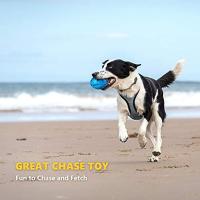 Juguetes Para Perros Masticadores Agresivos De Goma Squeaky Bola De Masticar Para Dientes Duraderos Y Limpieza Adecuado Para Razas Medianas Y Grandes - details 9