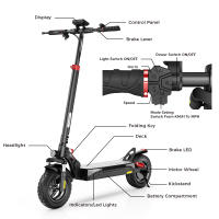 iScooter iX3 Scooter Eléctrico Plegable, Neumáticos Todoterreno Sin Cámara de 10', Motor de 800W, Batería de 10Ah, Velocidad Máxima de 40km/h, Autonomía Máxima de 40km, Altura del Manillar Ajustable, Control a través de App - details 11