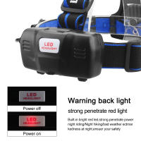 Linterna Frontal LED Super Brillante Ajustable En Rojo Verde Azul Y Blanco Para Pesca Al Aire Libre Impermeable Para Camping Y Exploración De Cavernas - details 7