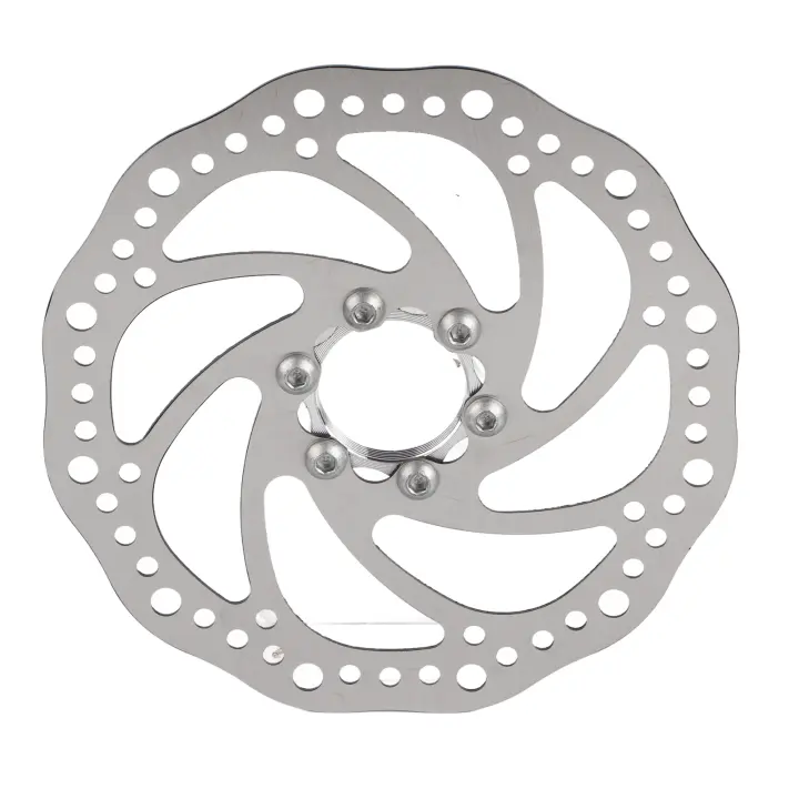  Disco De Freno Para Bicicleta 160mm Adaptador De Flanqueado Con 6 Tornillos Disco De Freno De Montaña Hubs Hilados Qiilu - 1