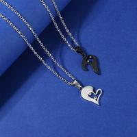 Collar y Pulsera para Parejas o mejores Amigos Te Amo para Parejas Collares Joyas Collar de Corazón y Pulsera Yinyang Gift - details 3