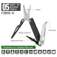 Tijeras Plegables Multi Herramienta Knive Exquisito F203S-H Acero Inoxidable Para Hogar Rescate Caza Pesca Senderismo Camping - details 1