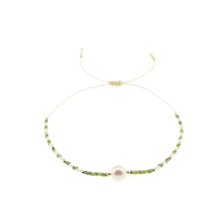 Pulsera Bohemia Minimalista Con Perlas De Agua Dulce Y Granos De Joyería Para Mujer Diseño Vintage De Amistad Para Verano En La Playa - 1