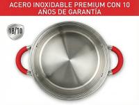 Bateria de cocina de 6 piezas Ota Line con sus tapaderas en acero inoxidable - details 1