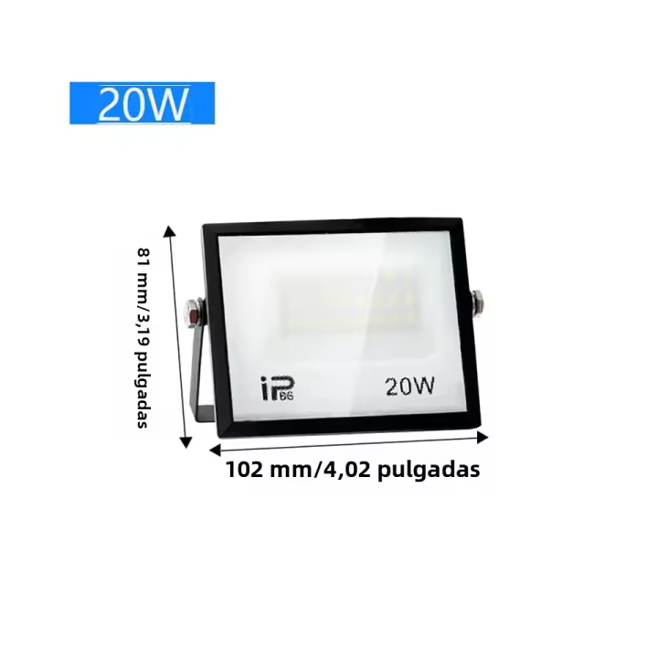 Proyector De Luz LED IP66 Impermeable Para Exterior 20W-300W Luz De Fosa Para Iluminación De Garage Con Vidrio Templado - 1