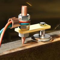 1pc Cabezal De Imán Para Soldadura Soporte De Fijación De Cable De Tierra Para Soldador Fuerte Agarre De Imán Para Reparación De Hojalata - details 3