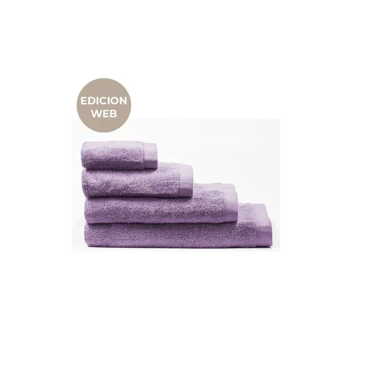 Manterol - Toalla asuan 100% algodón 600 gr/m² lavanda.  Tamaño de tocador, lavabo, ducha y baño. Secado rápido, suave y esponjosa. Tejido de alta calidad y durabilidad. - 1