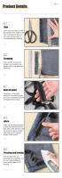 Autocolantes Self-Adhesive Para Cortar Borde De Pantalones Pegatinas De Reparación De Ropa Y Tejidos Herramientas De Costura Para Jeans Y Trajes - details 2