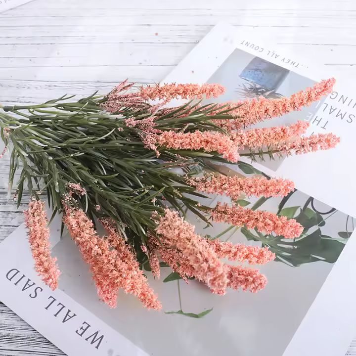 Bellas Flores De Lavanda Artificiales Para Decoración De Hogar Y Bodas Arreglo De Flores De Tofú Para Navidad Y Fiestas - 1