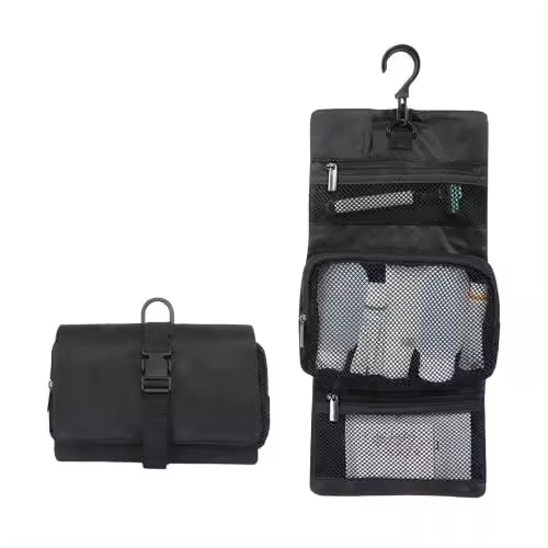 Bolsa de viaje para artículos de tocador de Hombre, estilo japonés, Con Gancho multicón, impermeable, para Cosméticos - 1