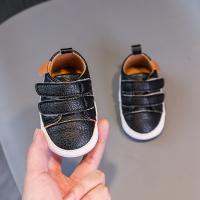 Zapatillas De Cuero Para Bebés Niños Y Niñas Primer Pasador Todoterreno Suave Talla 0-18 Meses Cierre De Correas Estilo Simple - details 11