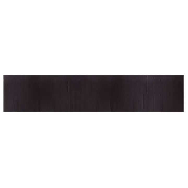 vidaXL Alfombra rectangular bambú 100x500 cm Color Negro,  Natural,  Marrón y mas Alfombras de área  Alfombra de Piso para Sala de Estar Dormitorio Habitación Salón - 1