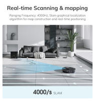 Limpiador de robot ILIFE T20S, potencia de succión de 5000Pa, tiempo de funcionamiento de 260 minutos, sistema de estación de vaciado automático, navegación LDS, control de aplicación, bolsa de polvo de 3.5L - details 9