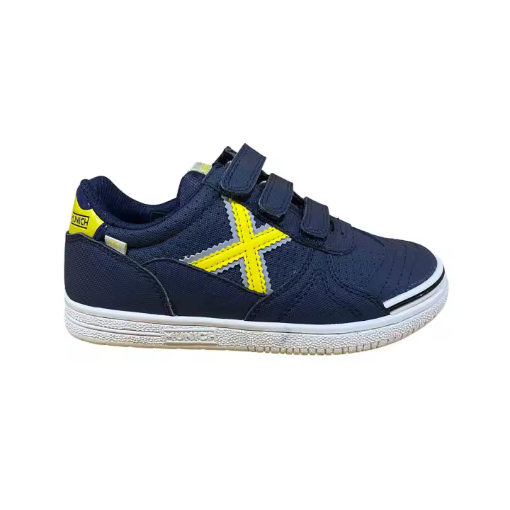 Munich G3 Kid VCO Trendico 347 Zapatilla Fútbol Sala Niño Azul/Amarillo - 1