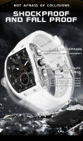 Reloj De Pulsera Digital SANDA Para Hombre Resistente Al Agua Con Display LED Y Múltiples Funciones Deportivas Y Militares De Silicona - details 14