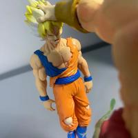 Figura De Acción Dragon Ball Broly Vs Super Saiyan Son Goku 20cm Modelo Colección Estatua Juguete Para Niños Regalos PVC GK - details 4