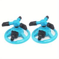 2pcs 360 ° Riegos Automáticos Para Jardín Con Nozzles Ajustables Sistema De Riego Para Césped Material ABS Resistente Al Rusticidad Verde/Azul - details 0