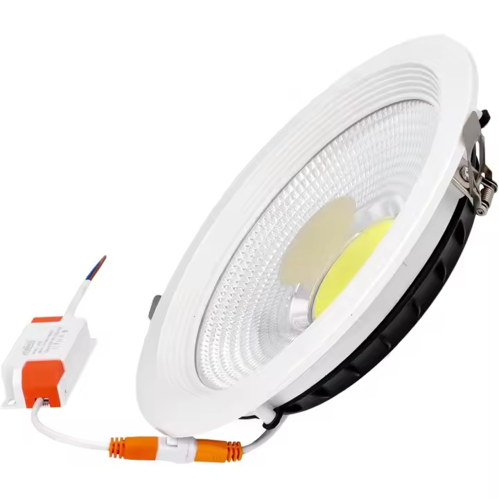 Jandei - Downlight LED COB 30W Empotrable Blanco 215x55mm - 2700 Lumen - IP44 - 1